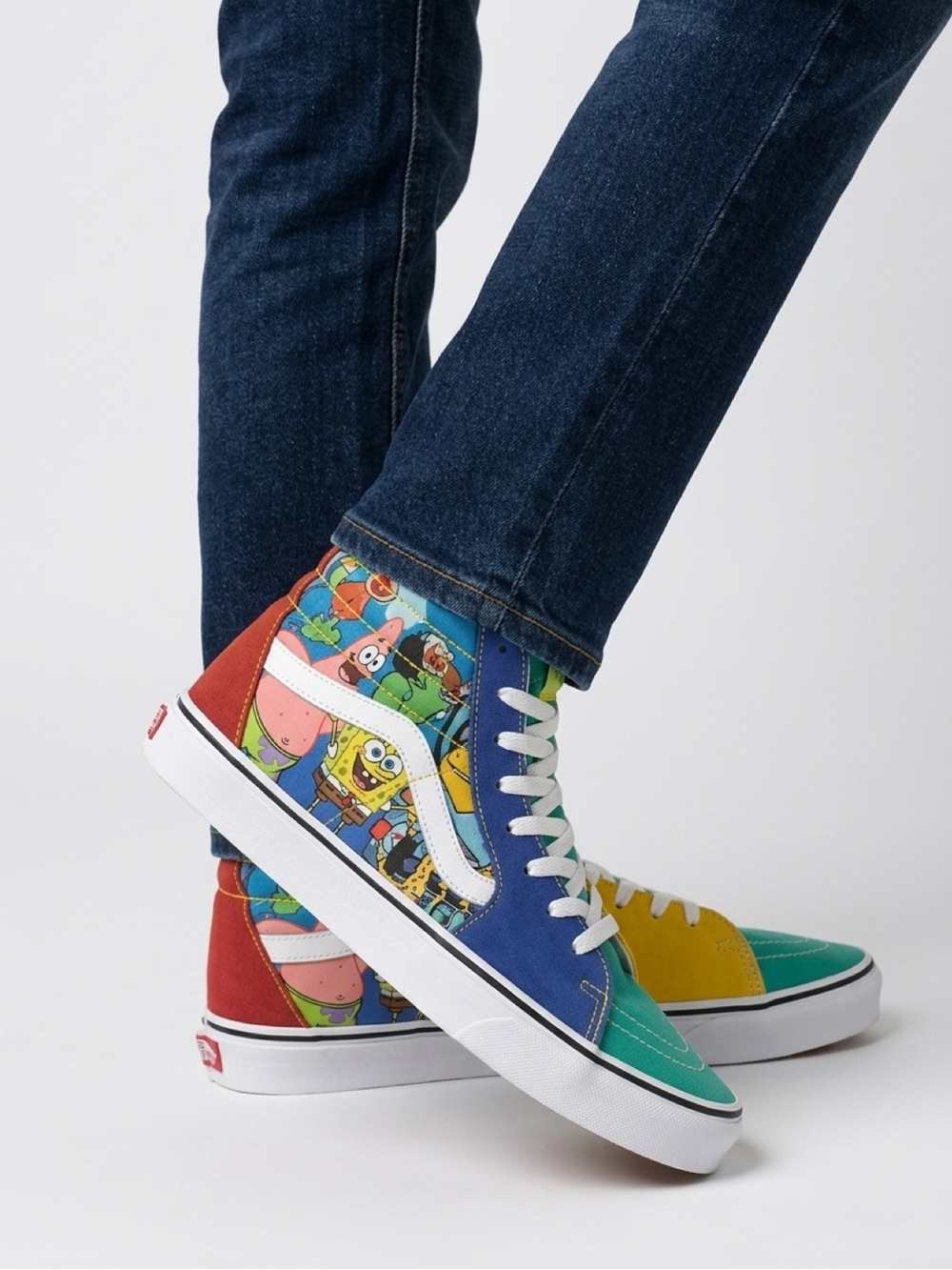 Vans X Sesame Street Sk8-Hi Shoes W 9 M 7.5 Oscar The Grouch Elmo Big Bird Grove